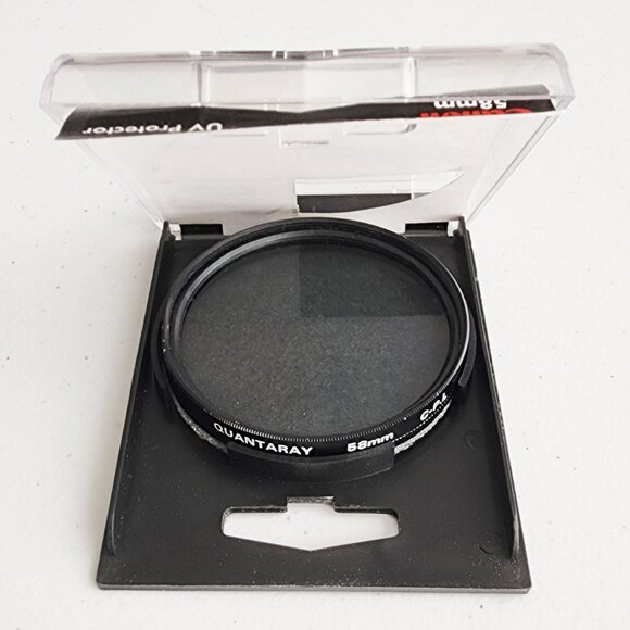 CANON Filter 58mm UV Protector Quantaray C-P.L. Lens Filter for SLR Lenses - Picture 2 of 9